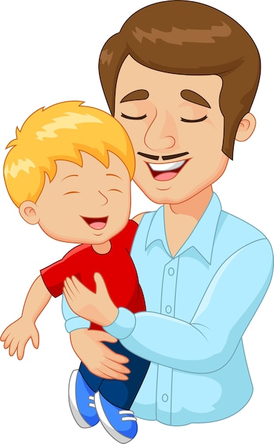390 Clip Art Of Father And Son Hugging Illustrations Royalty Clip Art Library