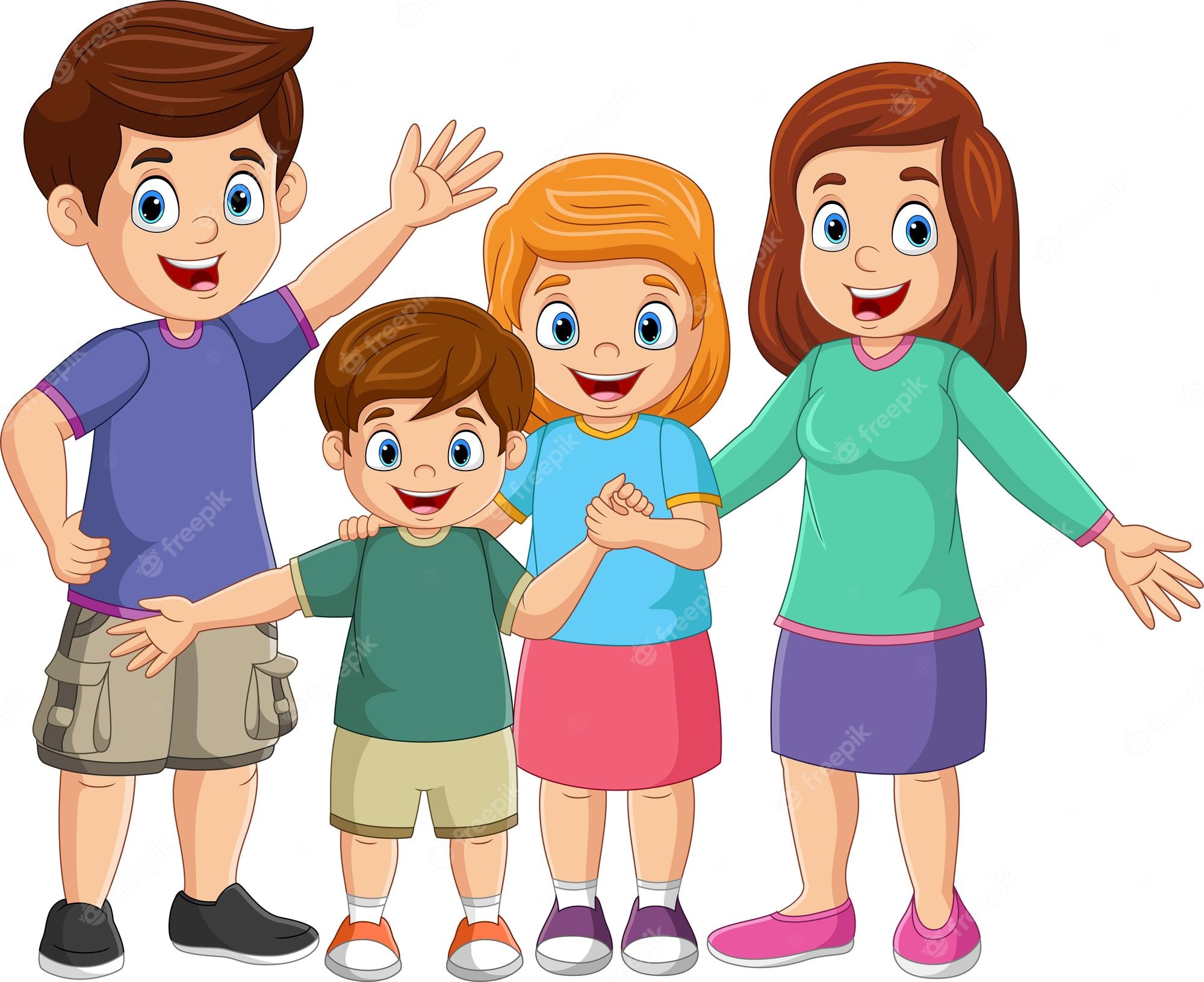 Cheerful Cartoon Family Illustration Free Vector Image 3385131 Cheerful Cartoon Family Illustration Free Vector Image 3385131