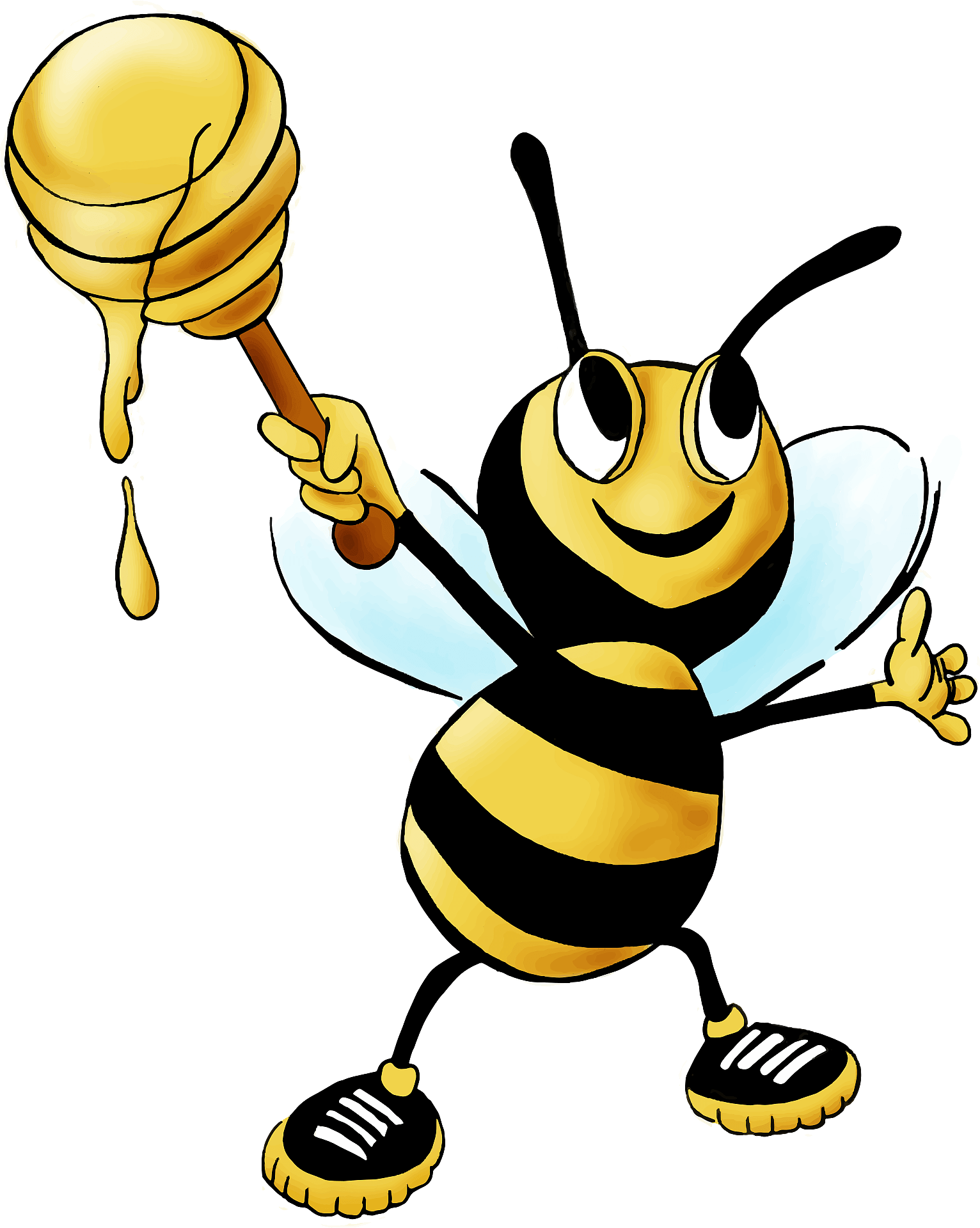 Cute Honeybees Clip Art Library