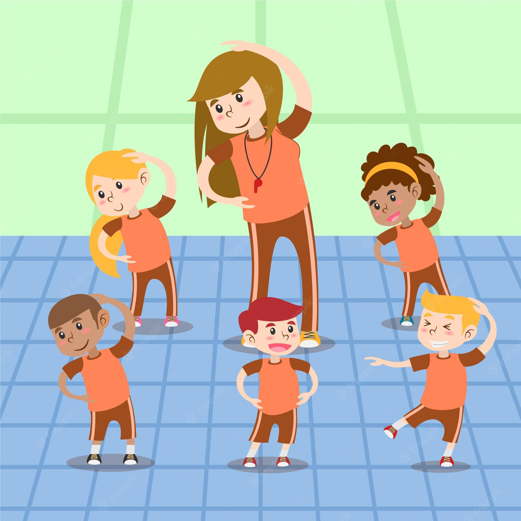 Children Engaged In Physical Education Doing Various Sports During 