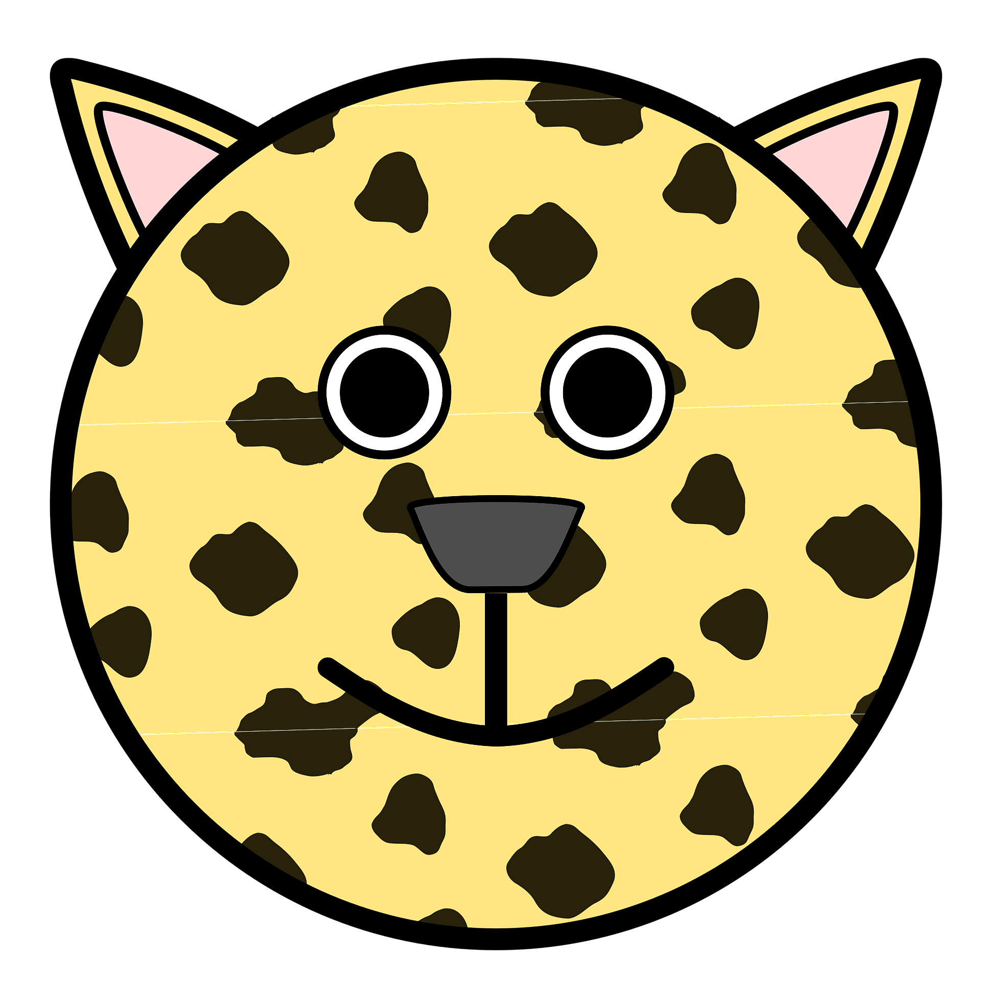 Leopard Faces Clip Art Library 