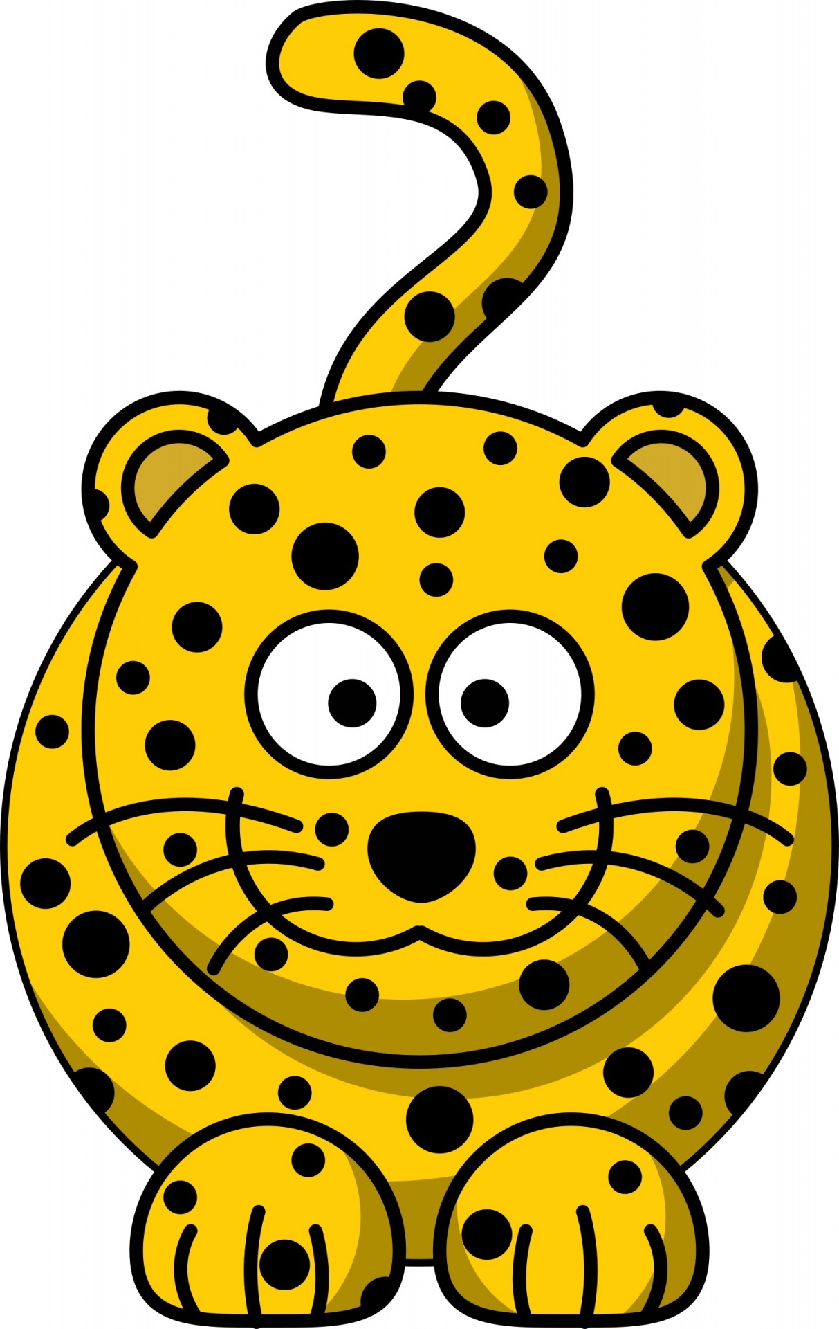 Cute Cartoon Cheetah Illustration for Kids & Educational Content