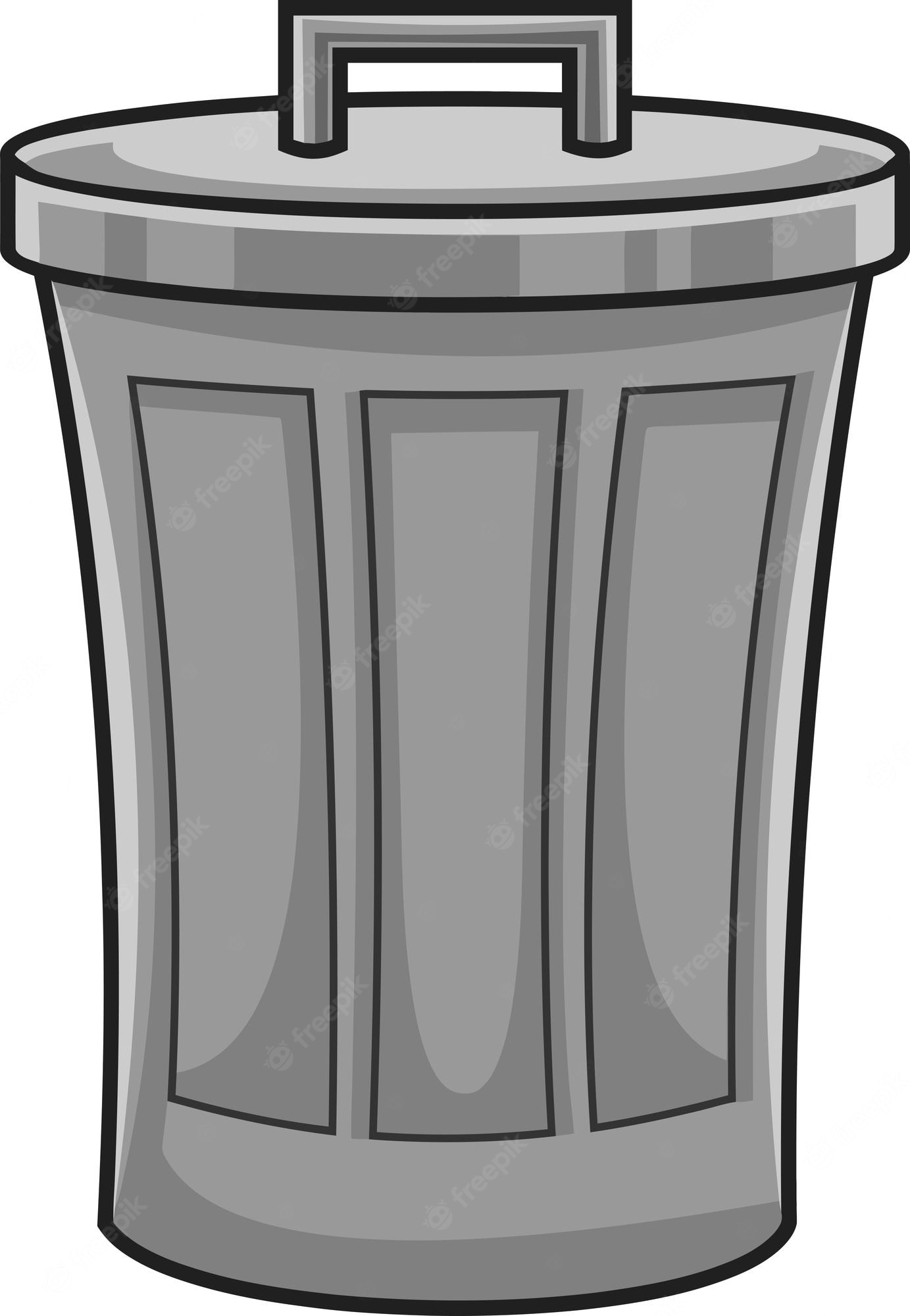 Trash Can-garbage Cans-trash Cans-trash Reminder-clipart Set, Commercial  Use, Instant Download, Digital Clipart, Digital Images-mp254 