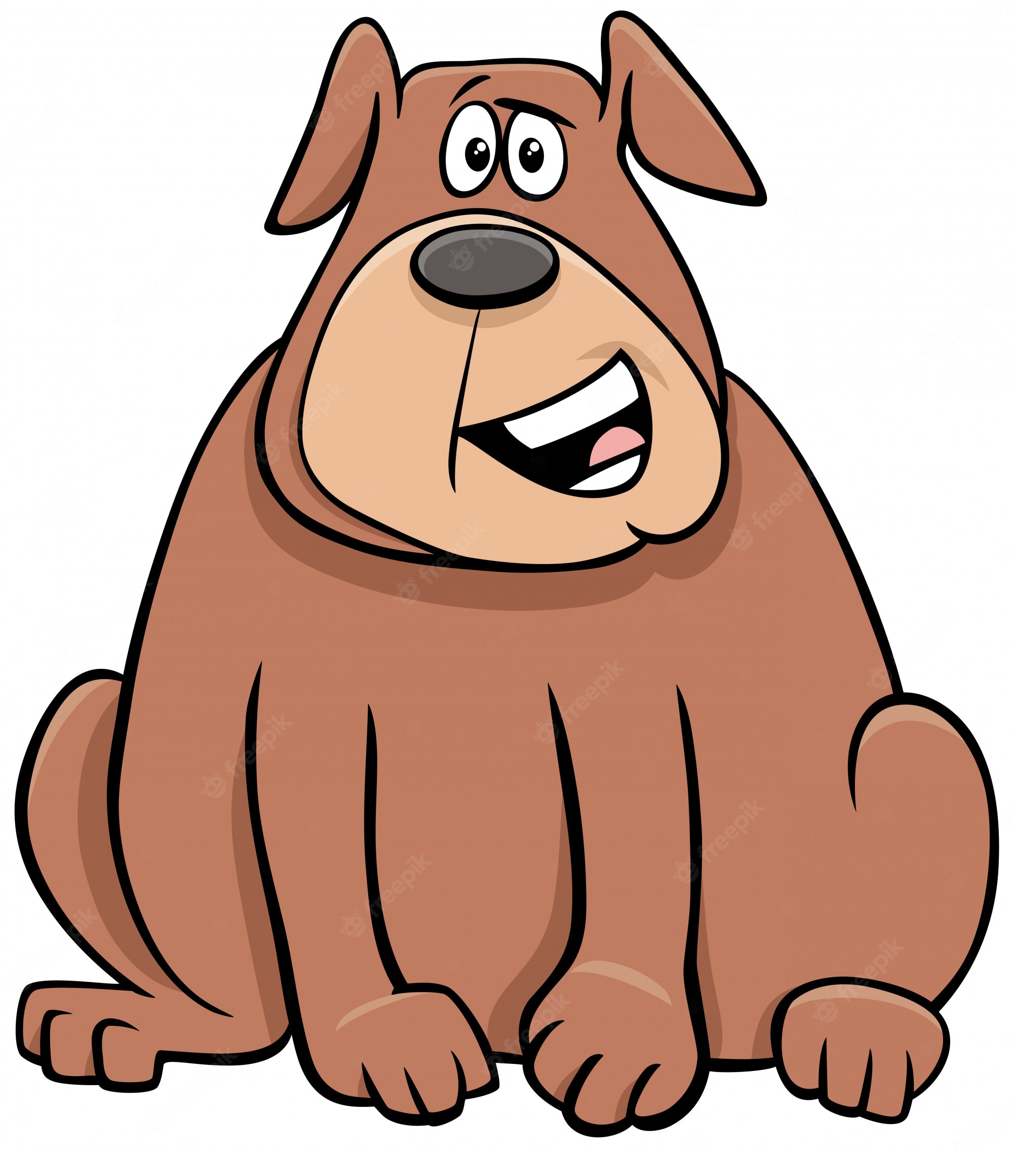 Funny bad dog cartoon Royalty Free Vector Image - Clip Art Library
