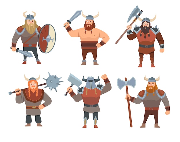 Cartoon Vikings Funny Cartoon. Royalty Free SVG, Cliparts, Vectors ...