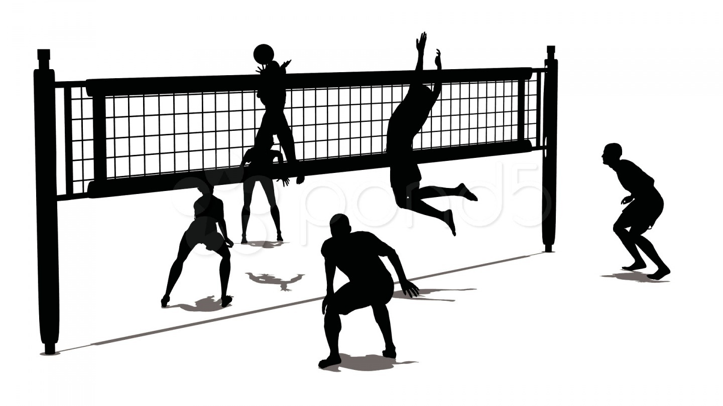 volleyball courts - Clip Art Library