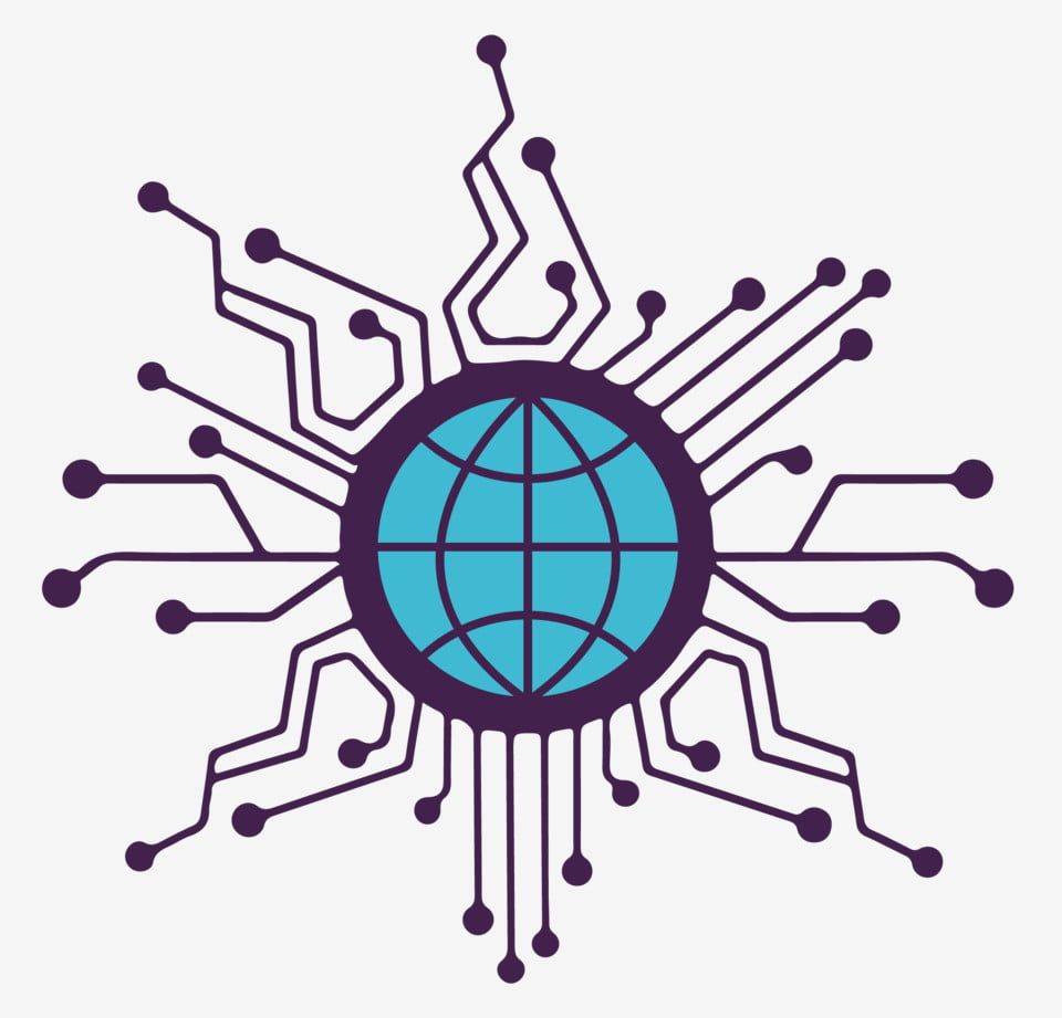 Global Digital Connectivity Icon - Technology & Internet Infrastructure
