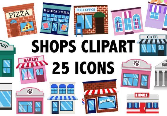 25 Shop Clipart Icons - Free Download for Commercial & Personal Use