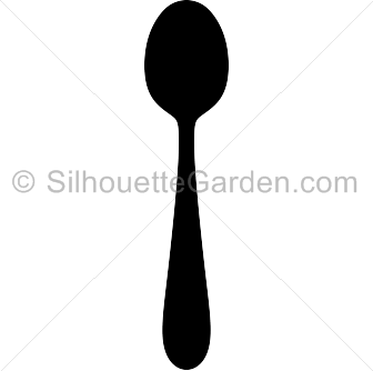 Spoon Silhouette Vector Image - Free Download & Usage