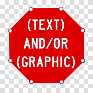Customizable Octagonal Sign Template - Editable Stop-Style Design