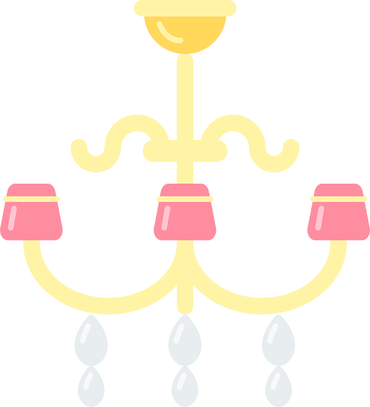 Gold Chandelier Clip Art