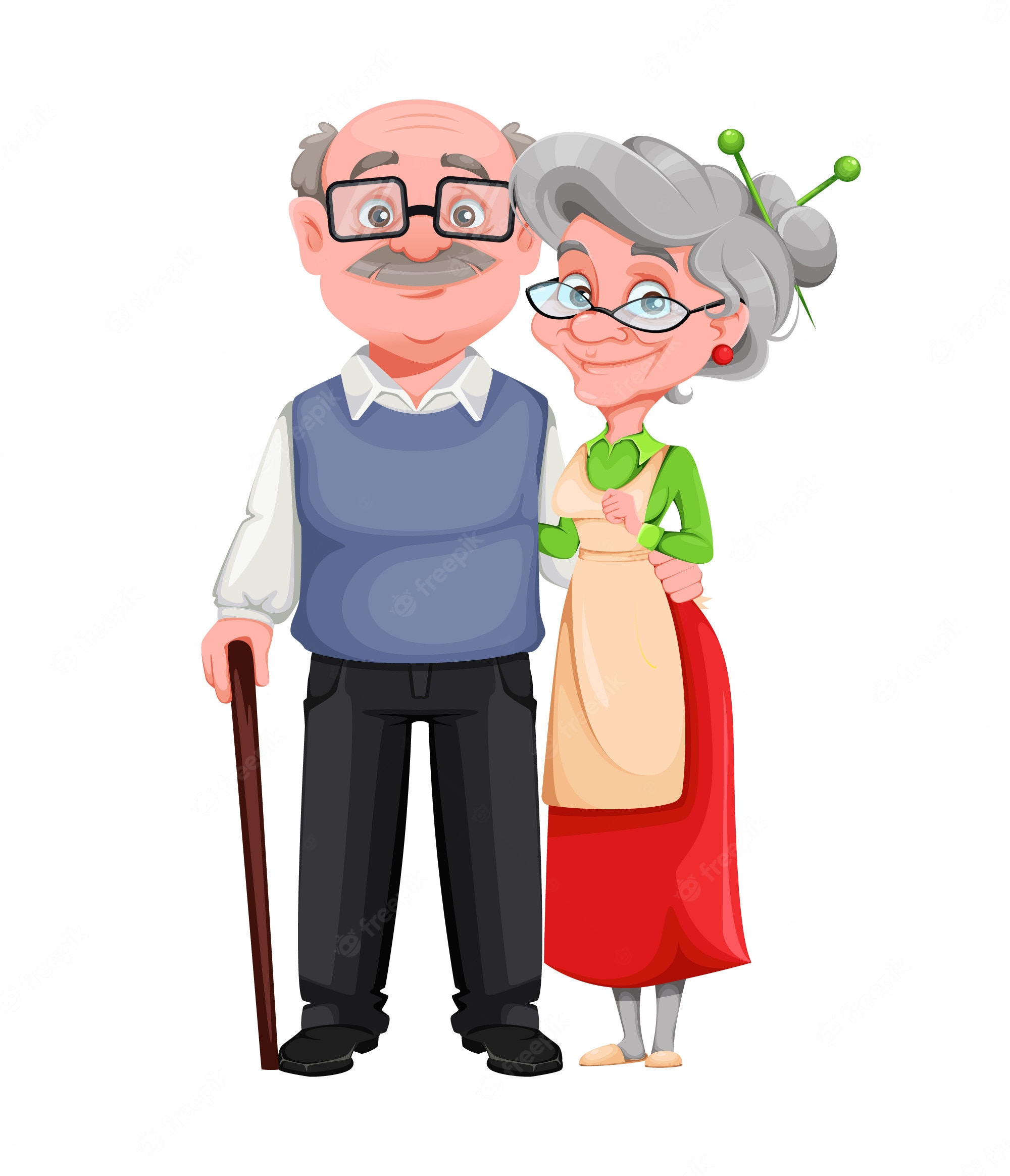 Grandmother And Grandfather Stand Up Icon Vector Illustration Graphic  Design Royalty Free SVG, Cliparts, Vectors, and Stock Illustration. Image  80725218.