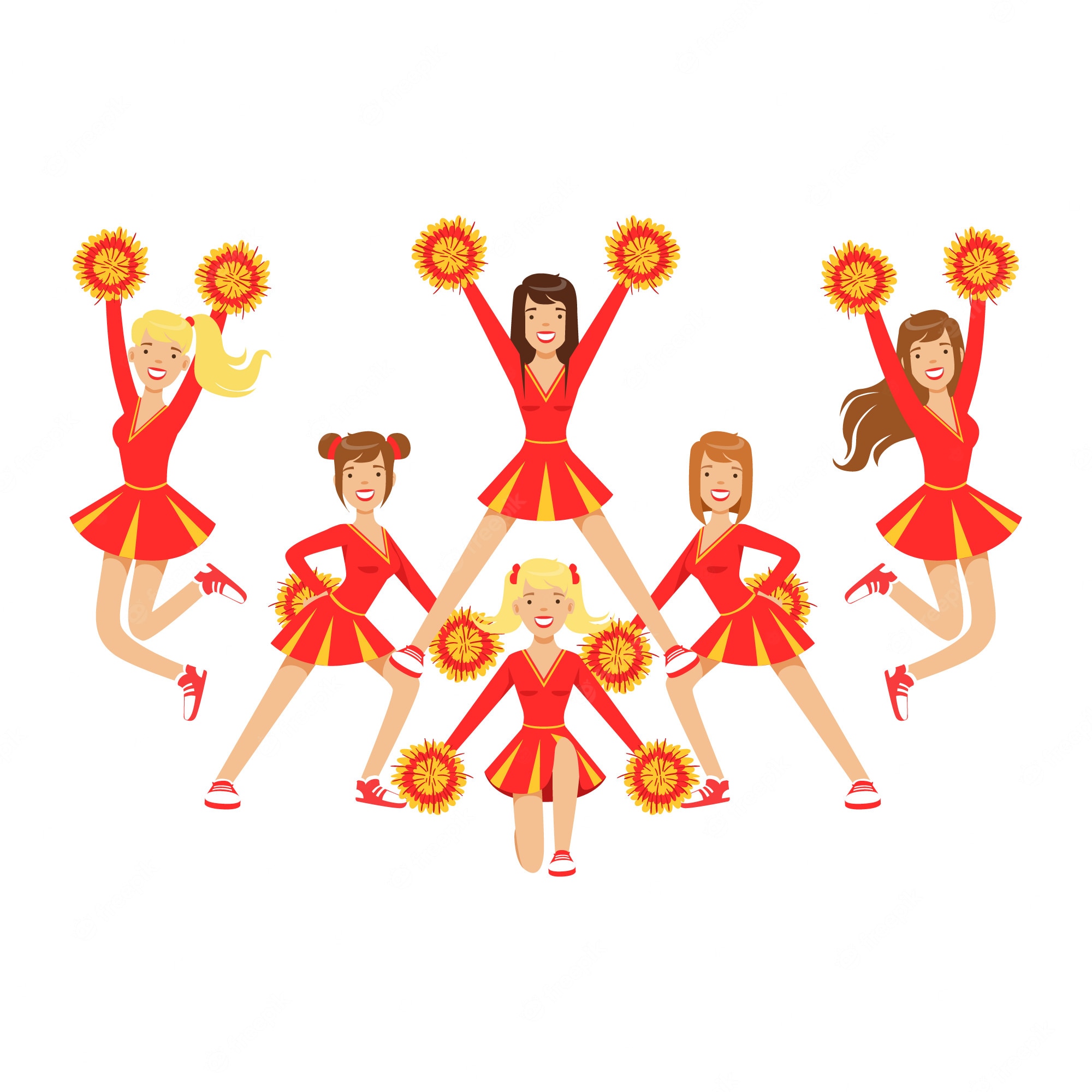 290 Funny Cheerleader Illustrations Royalty Free Vector Graphics