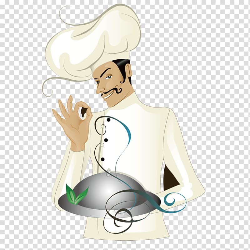 Professional Chef Illustration - Culinary Excellence & Gourmet Service