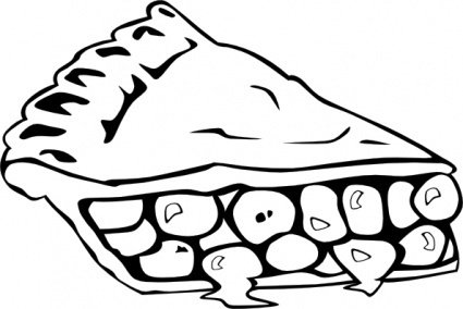 Printable Pie Slice Coloring Page for Kids and Adults