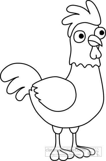 person running clipart black and white hen