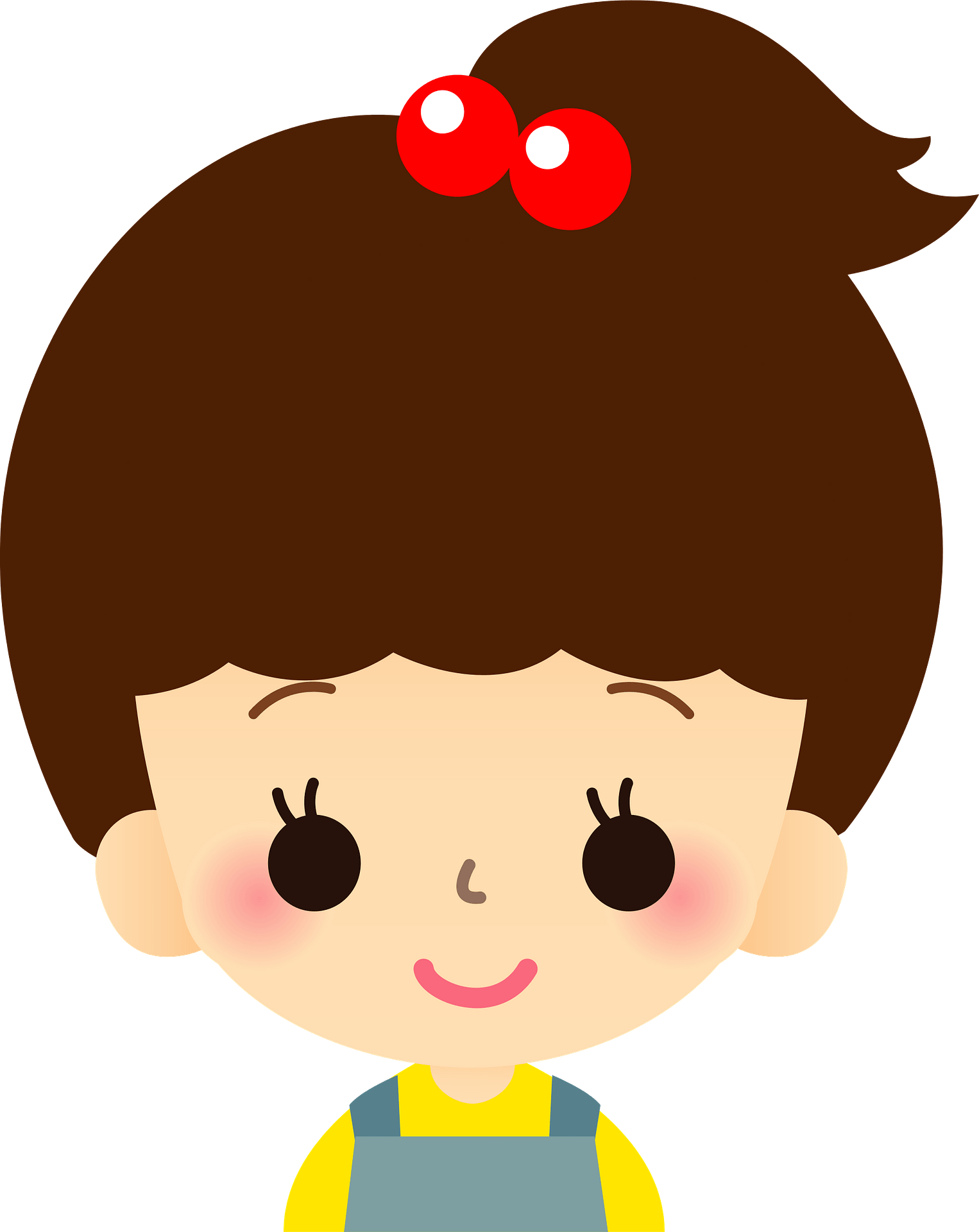 Little Girl Face Expressions Clipart Design Illustration 9398187 PNG 