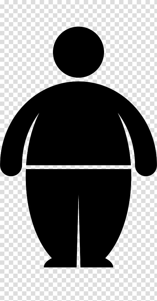 Obesity Silhouette At Getdrawings Com Free For - Overweight - Clip Art 