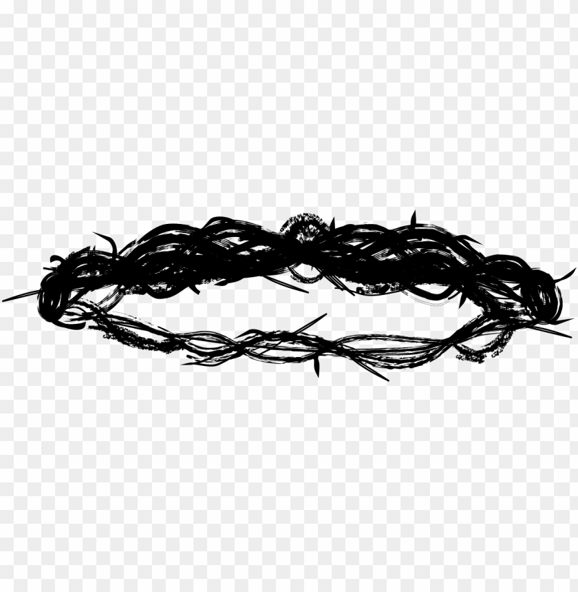Crown Of Thorns Jesus Christ Side View Ink Vector By Pikepicture