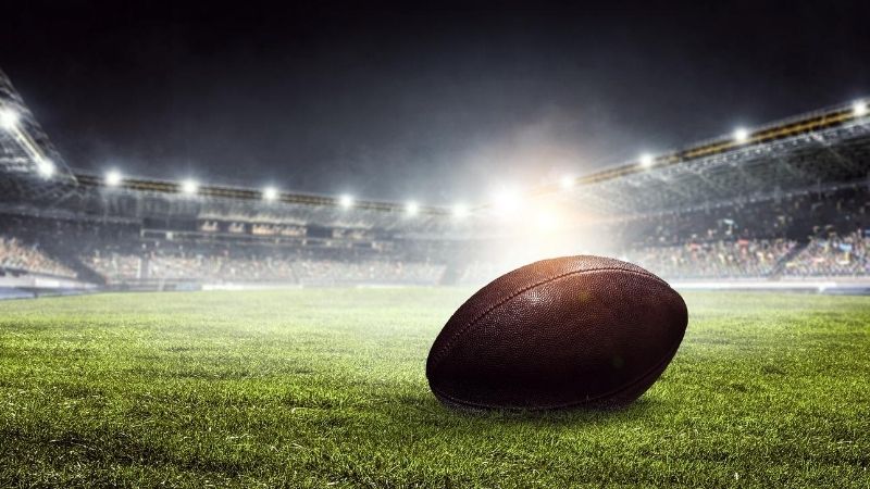 American Football Stadium Night Scene - High-Quality Sports Imagery