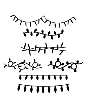 Decorative Border Line Art - Free Hand-Drawn Clipart for Design Projects