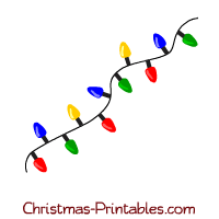 Free Printable Christmas Light Clipart - Festive Holiday Decor