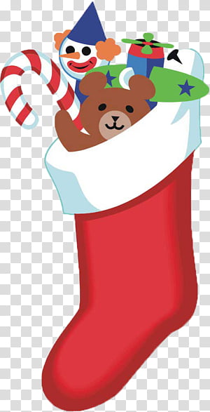 Festive Christmas Stocking with Toys and Candy - Holiday Decor Image