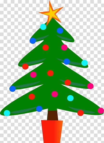 Festive Christmas Tree Clipart - Free Download for Holiday Projects