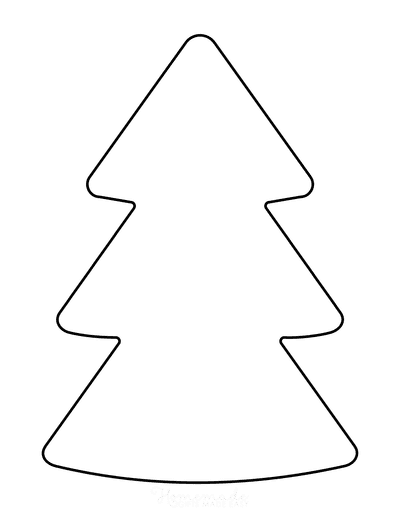 Free Christmas Tree Outline, Download Free Christmas Tree Outline - Clip Art Library