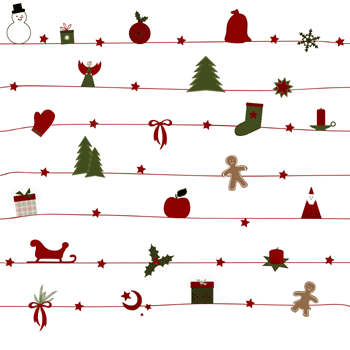 Free Christmas Pattern Background - Holiday Decorative Design for Web & Print