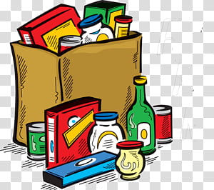 Grocery Bag Full of Non-Perishable Food Items - Stocking Essentials