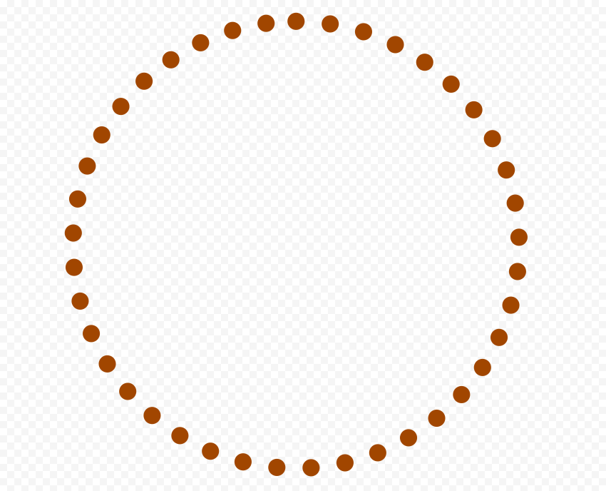 Set Of Horizontal Divider Lines Made Of Circles. Dotted Lines - Clip ...