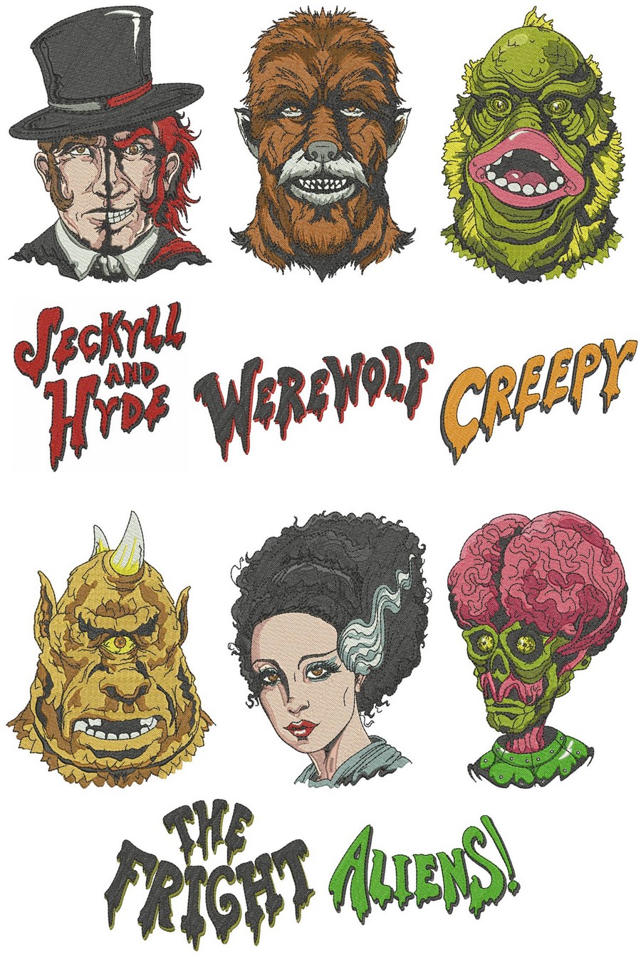classic monsters - Clip Art Library