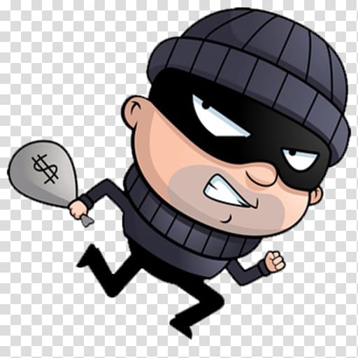 Thief Clipart - Free PNG Illustration for Security, Crime, or Education Use