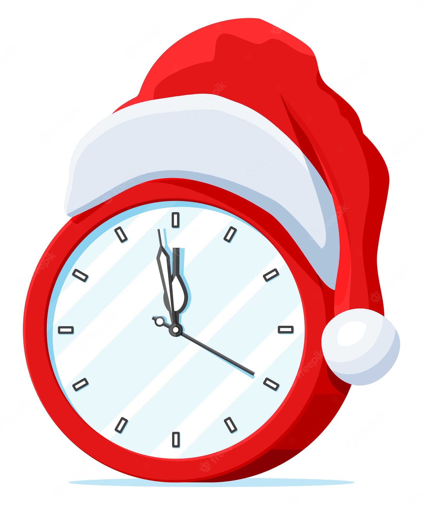 christmas clocks - Clip Art Library