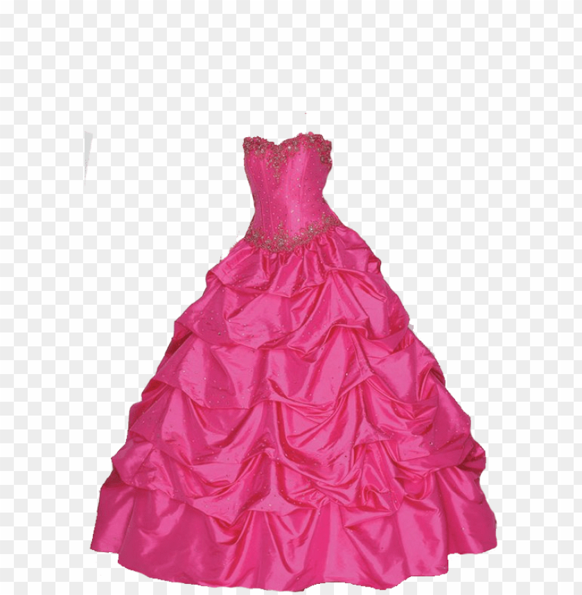Fuchsia Ball Gown - Elegant Strapless Prom & Quinceañera Dress