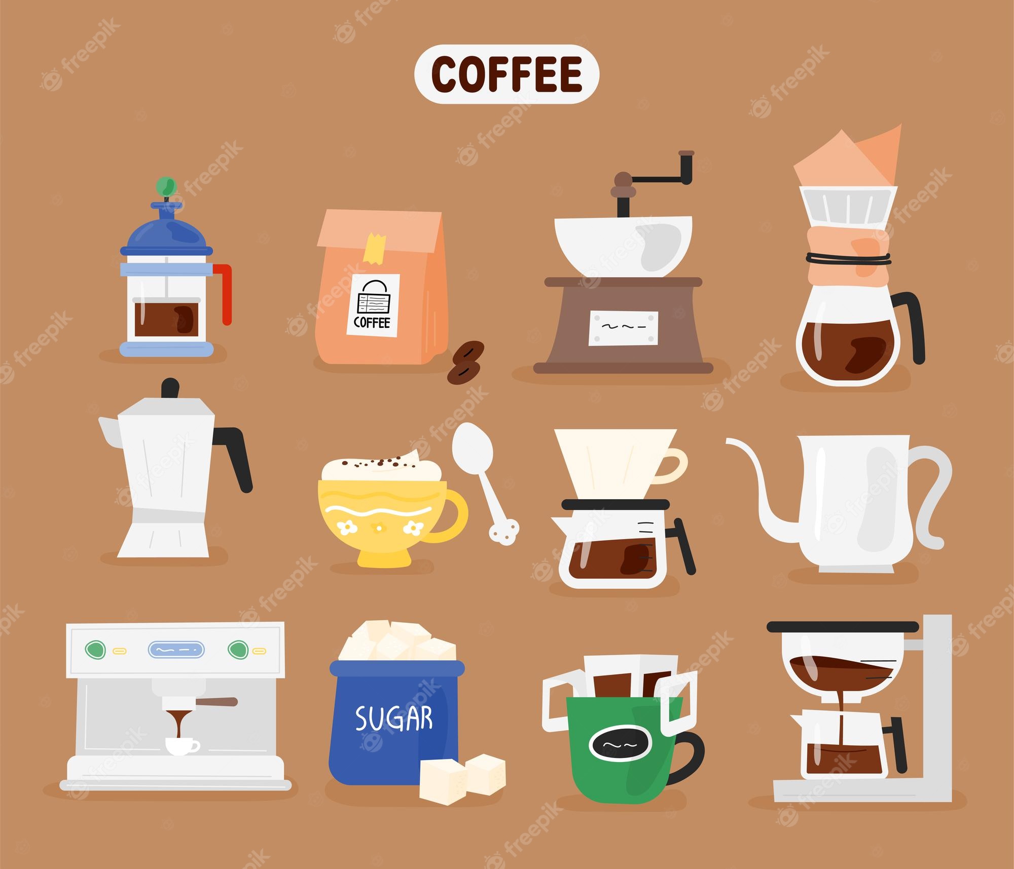 coffee materialss - Clip Art Library