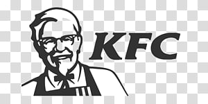 KFC logo featuring Colonel Sanders' portrait and bold "KFC" text on transparent background.