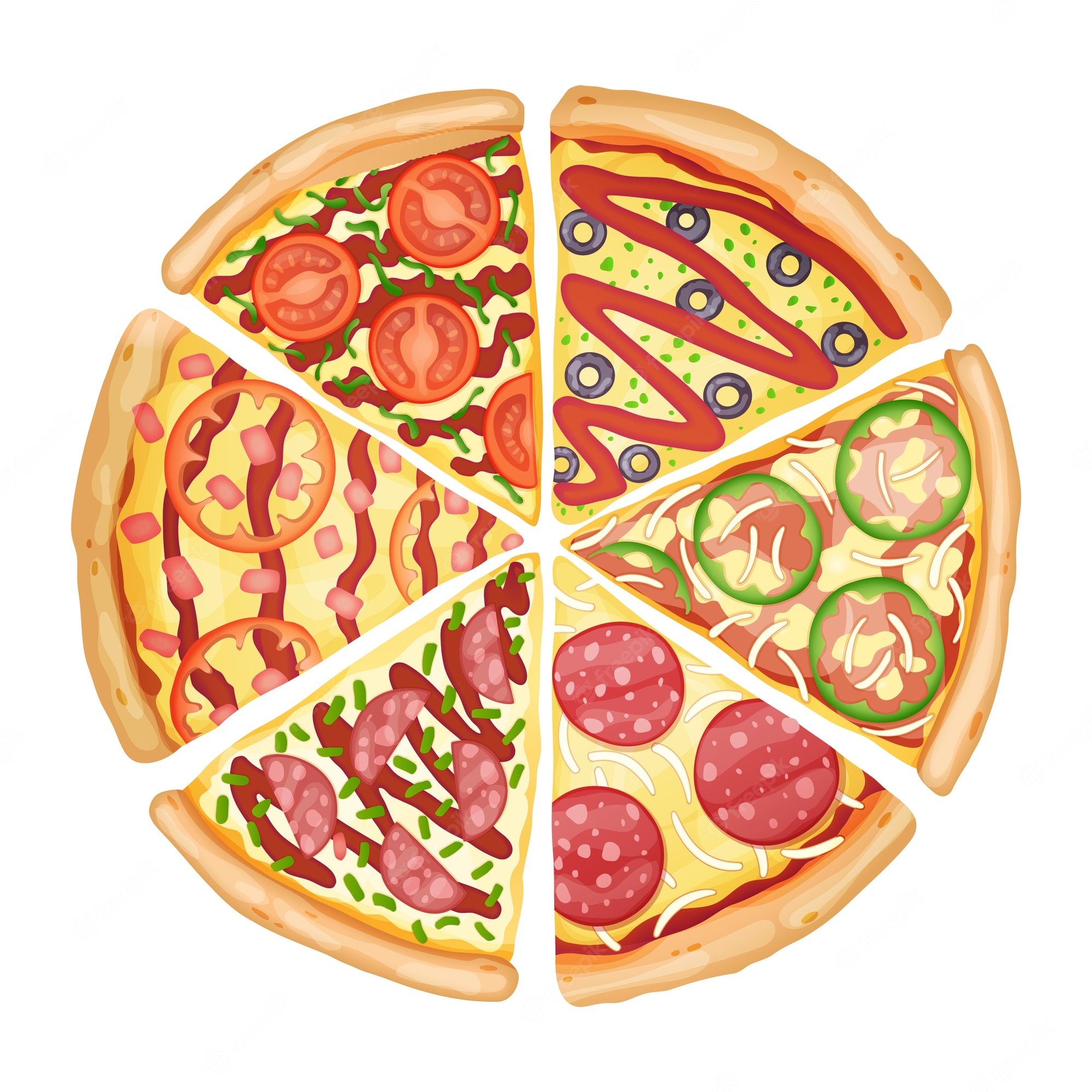 25 Free Pizza Coloring Pages for Kids and Adults - Blitsy - Clip Art ...