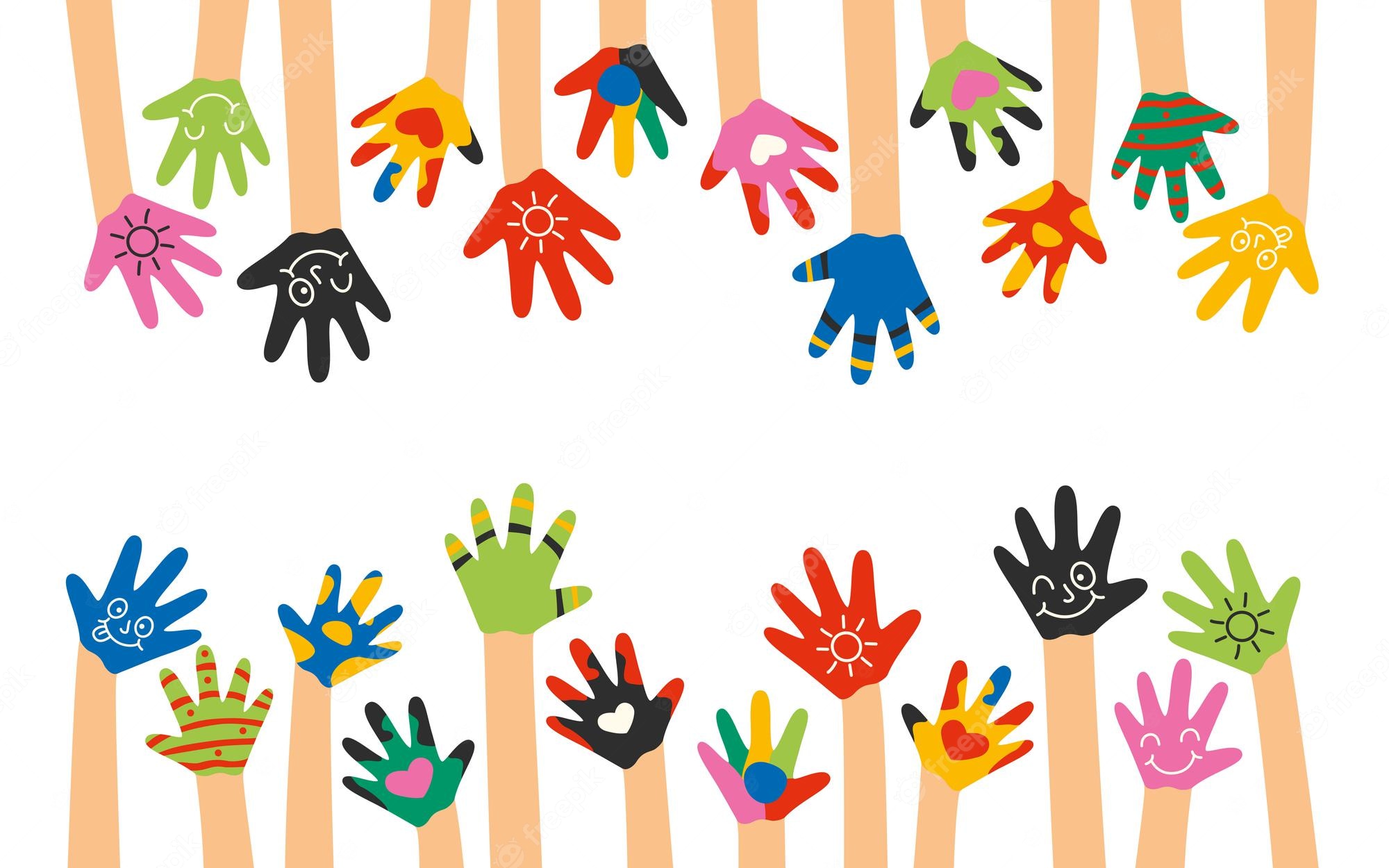 Painted Hands Clip Art Clipart Library - Clip Art Library