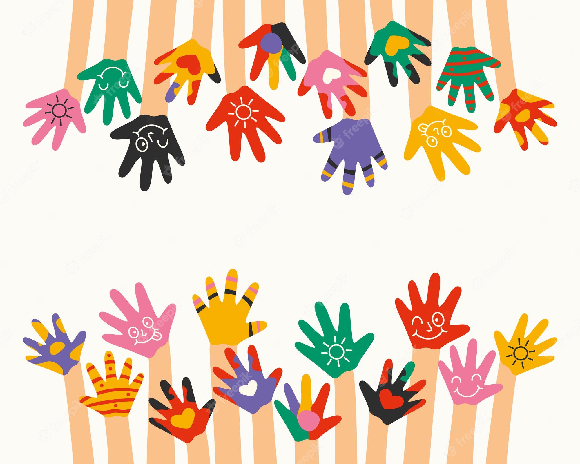 Clip Art of the paint hands free image download - Clip Art Library