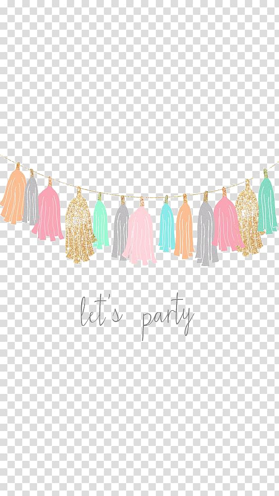 Festive Tassel Garland Clipart - Free Download for Party Invitations & Decor