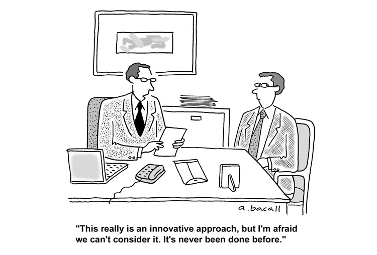 Innovation Resistance Cartoon - Why New Ideas Get Rejected