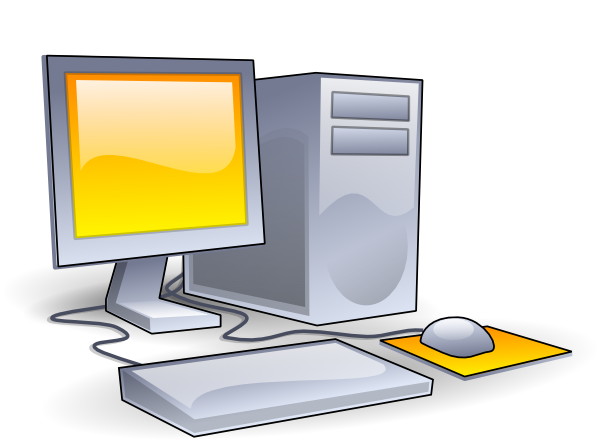 Desktop Computer Setup - Modern PC Workstation Illustration