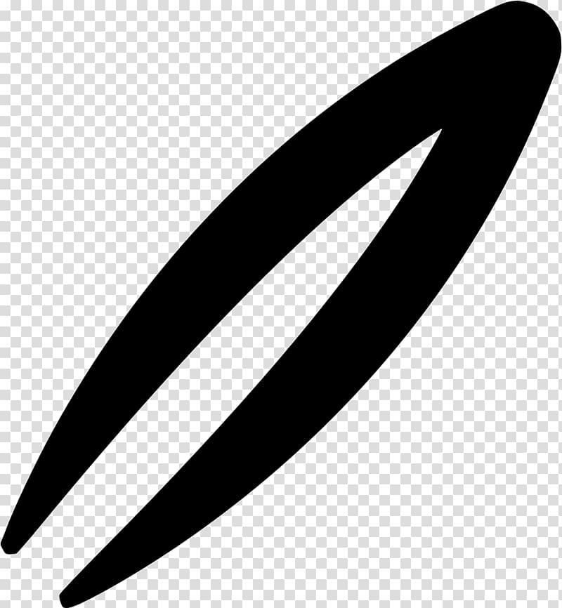 Black stylized double-blade symbol on transparent background, resembling a futuristic weapon or logo element.