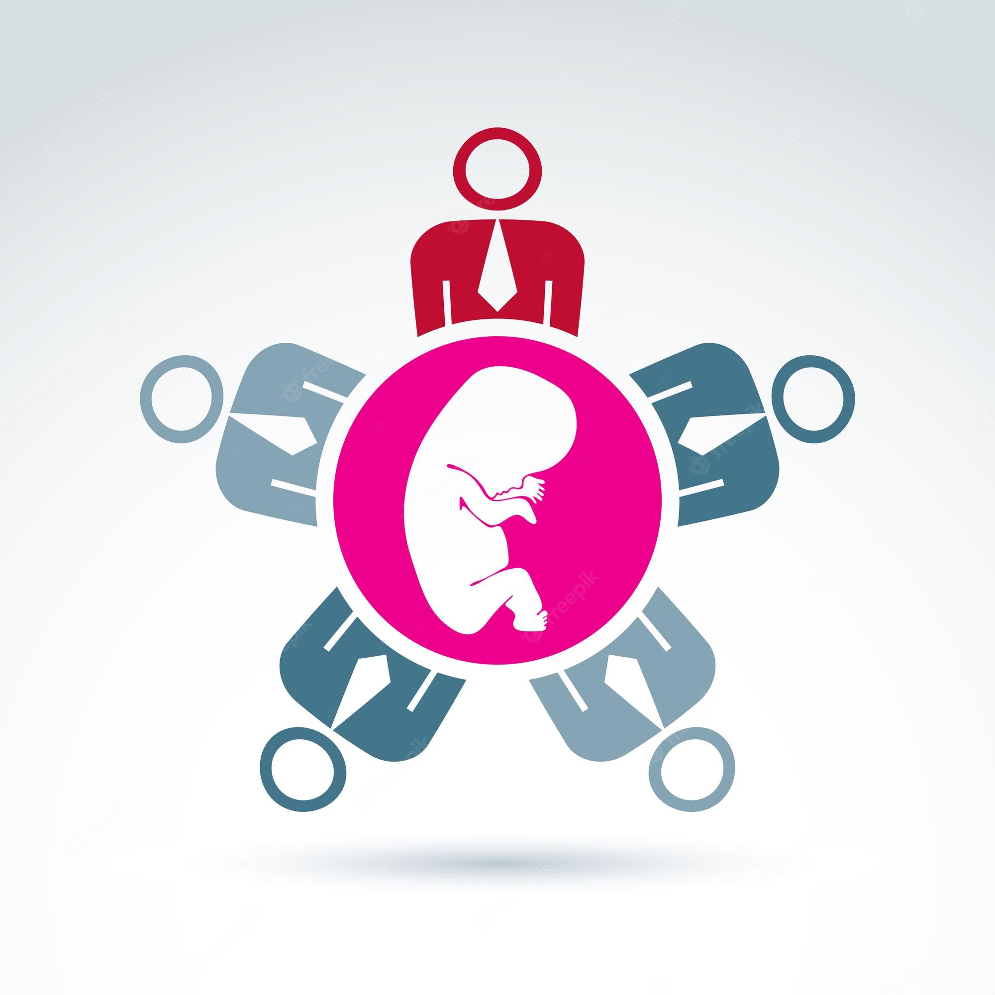 Fetal Care and Family Support - Medical Illustration & Concept