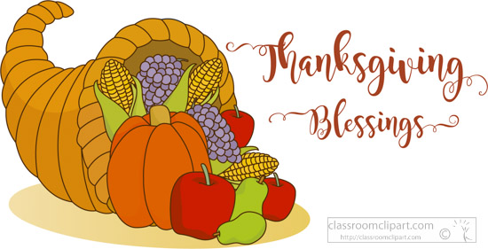 Grateful Thankful Blessed Inspirational Happy Thanksgiving Day Clip Art Library