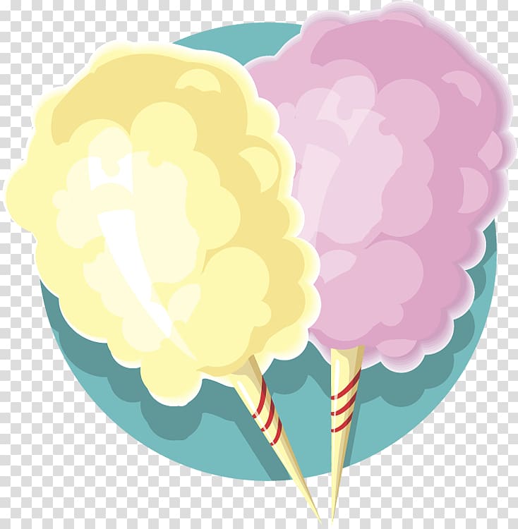Cotton Candy Illustration | Sweet Treat Clipart for Festivals & Events