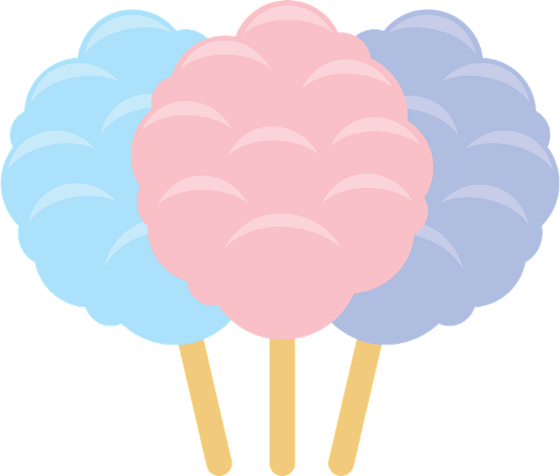 pink cotton candy clip art