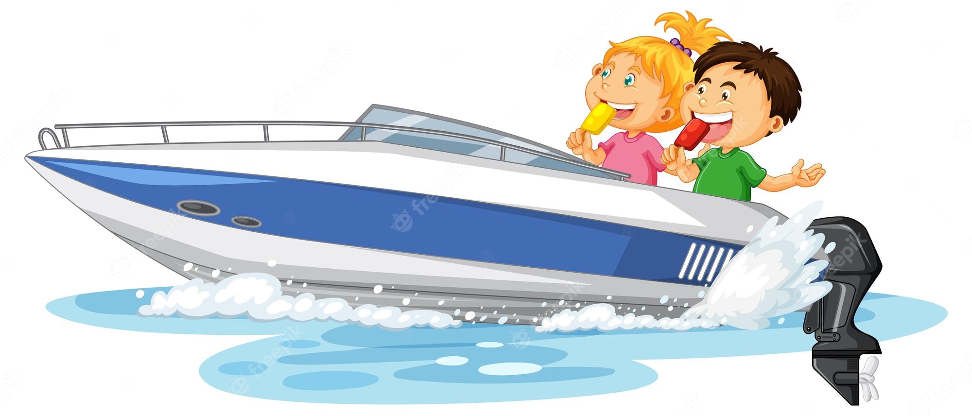 Speed Boat Or Speedboat / Motorboat Line Vector Icon For - Clip Art Library